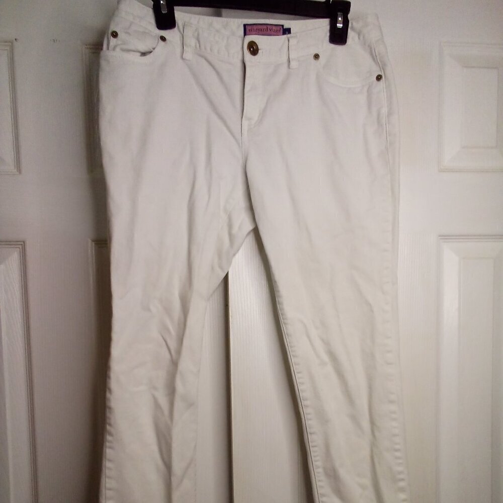 Vineyard Vines Shep Ian Jeans Women 8 Skinny White